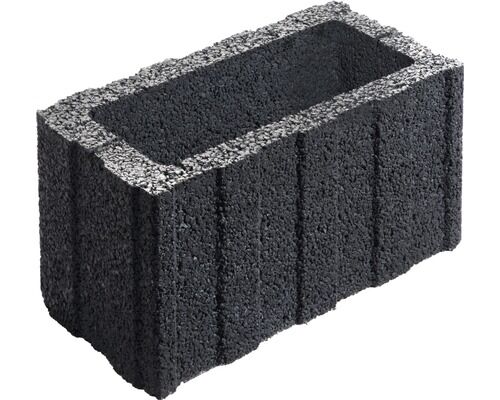 Pflanzstein Bambinoflor 40x20x20 cm, Anthrazit ohne Fase