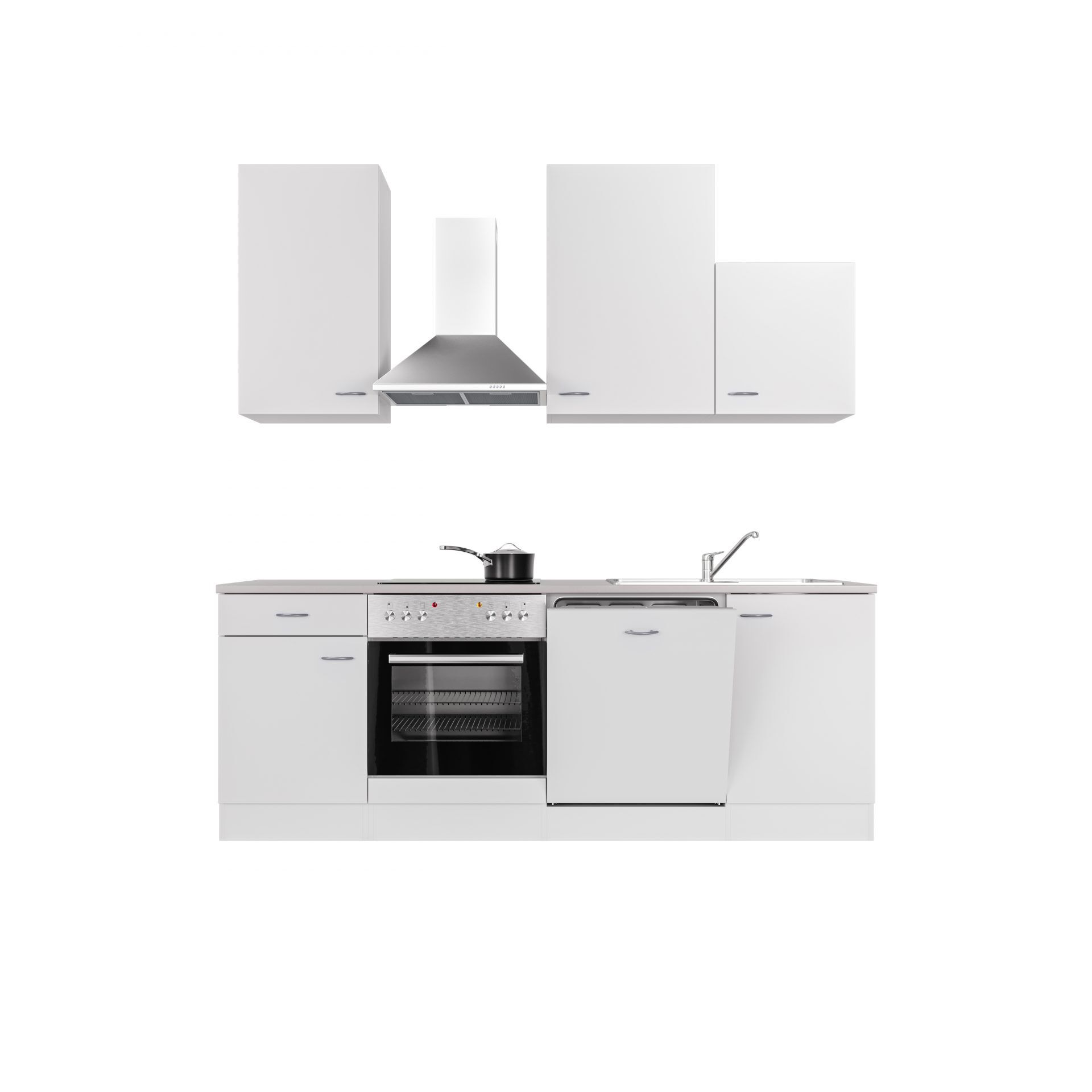 Küchenzeile WITO 220 cm mit E-Geräten