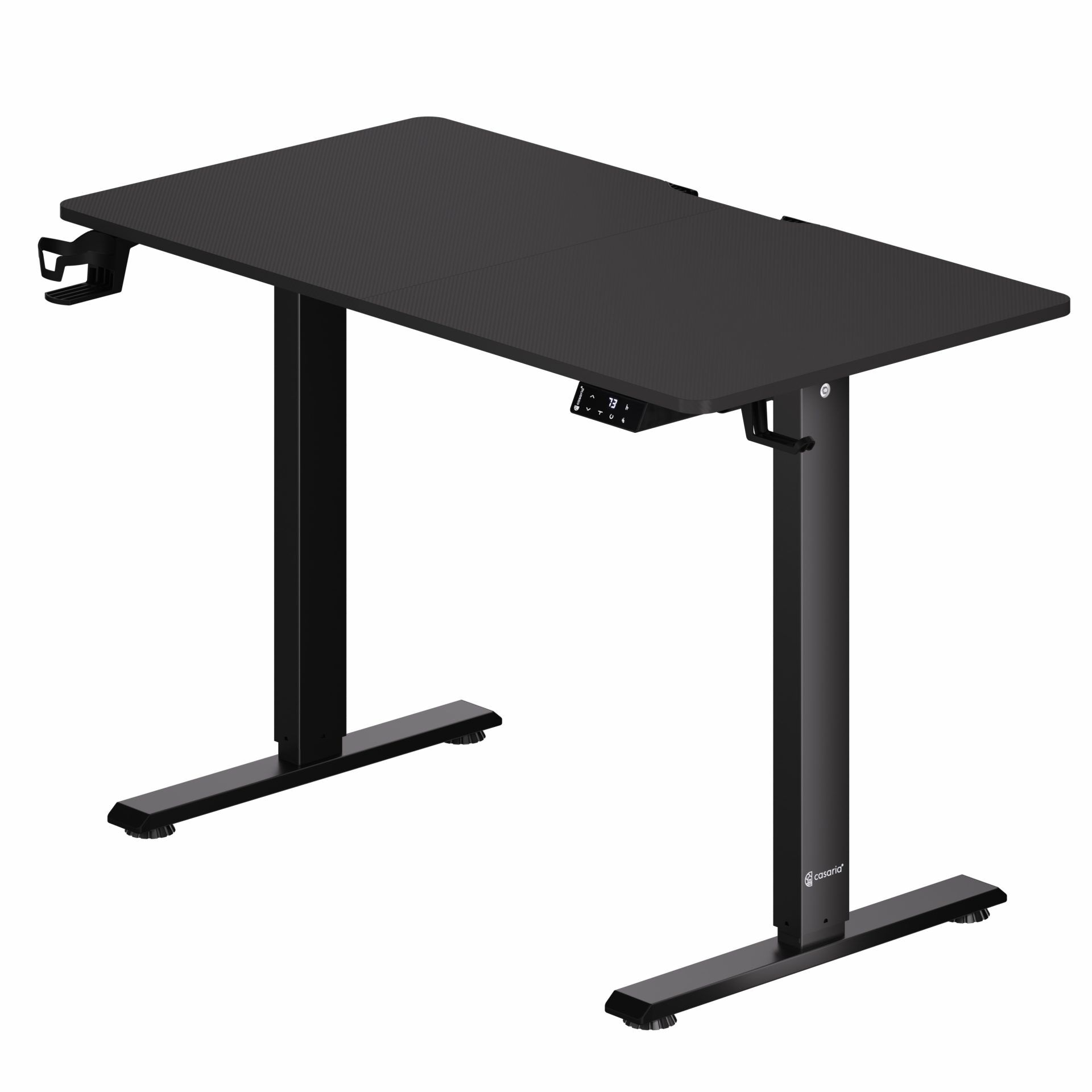 Höhenverstellbarer Schreibtisch Schwarz 110x60x73-118cm