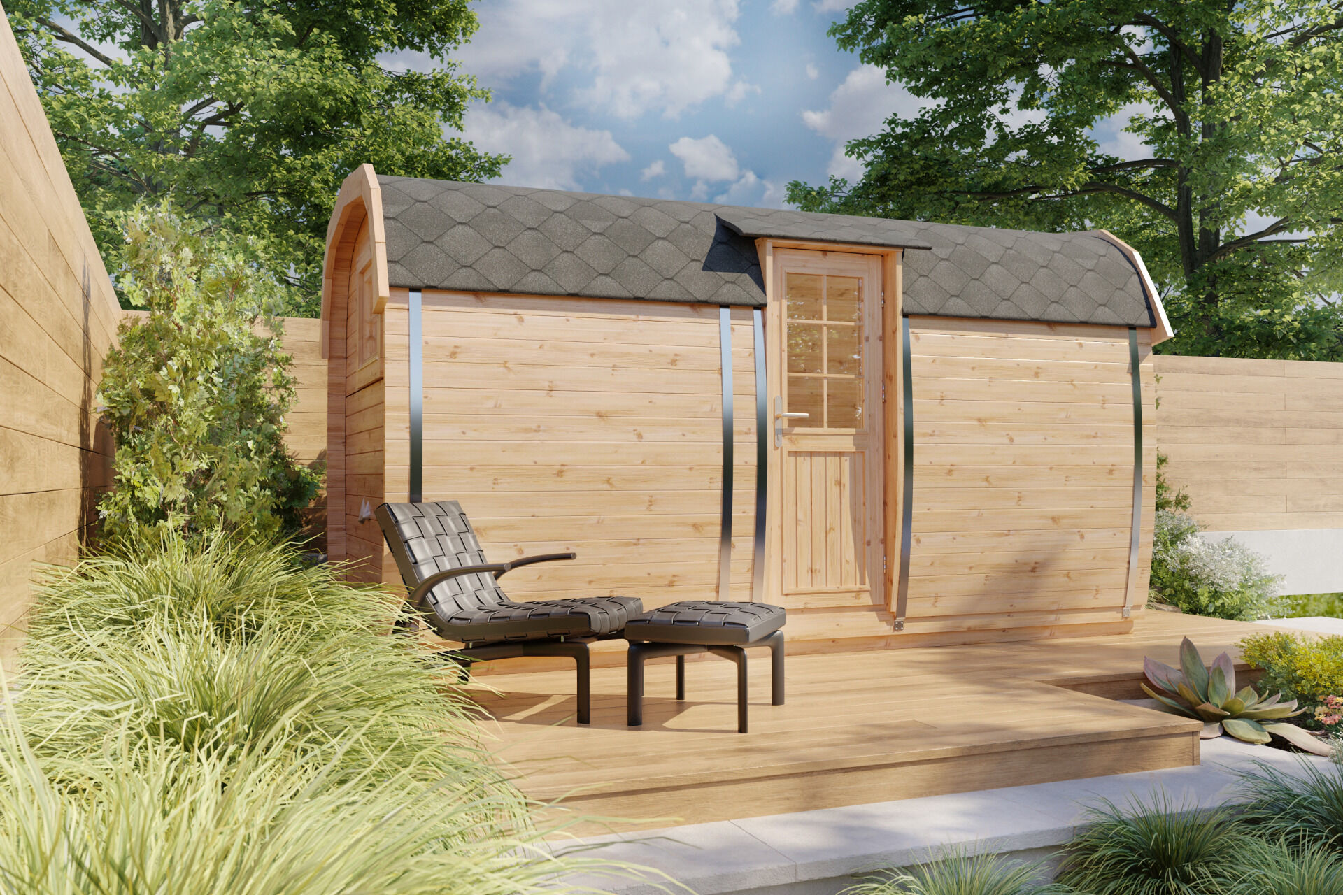 Tinyhaus Camping Bus Tromso 230x400, montiert