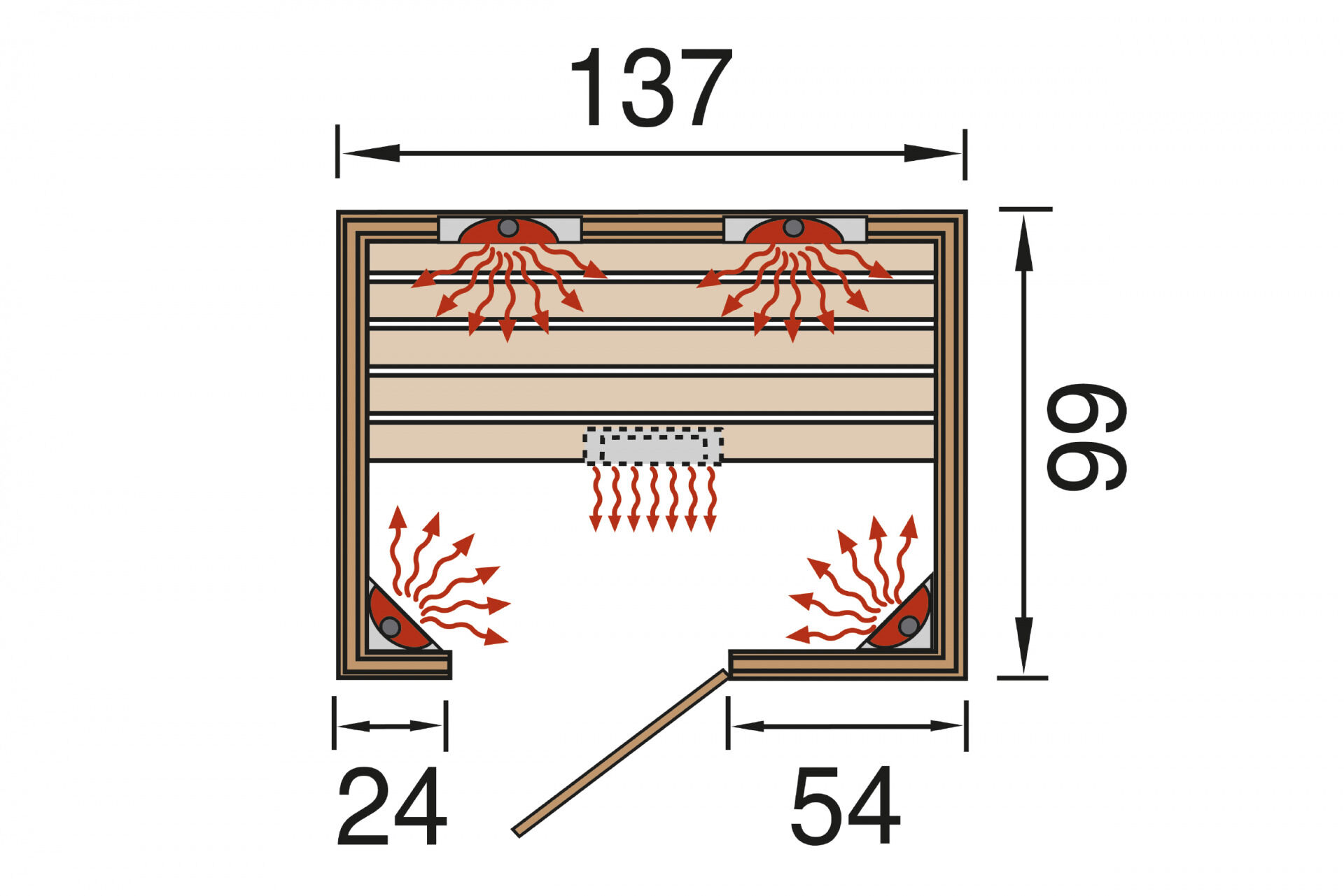 weka Infrarotkabine MILA 2