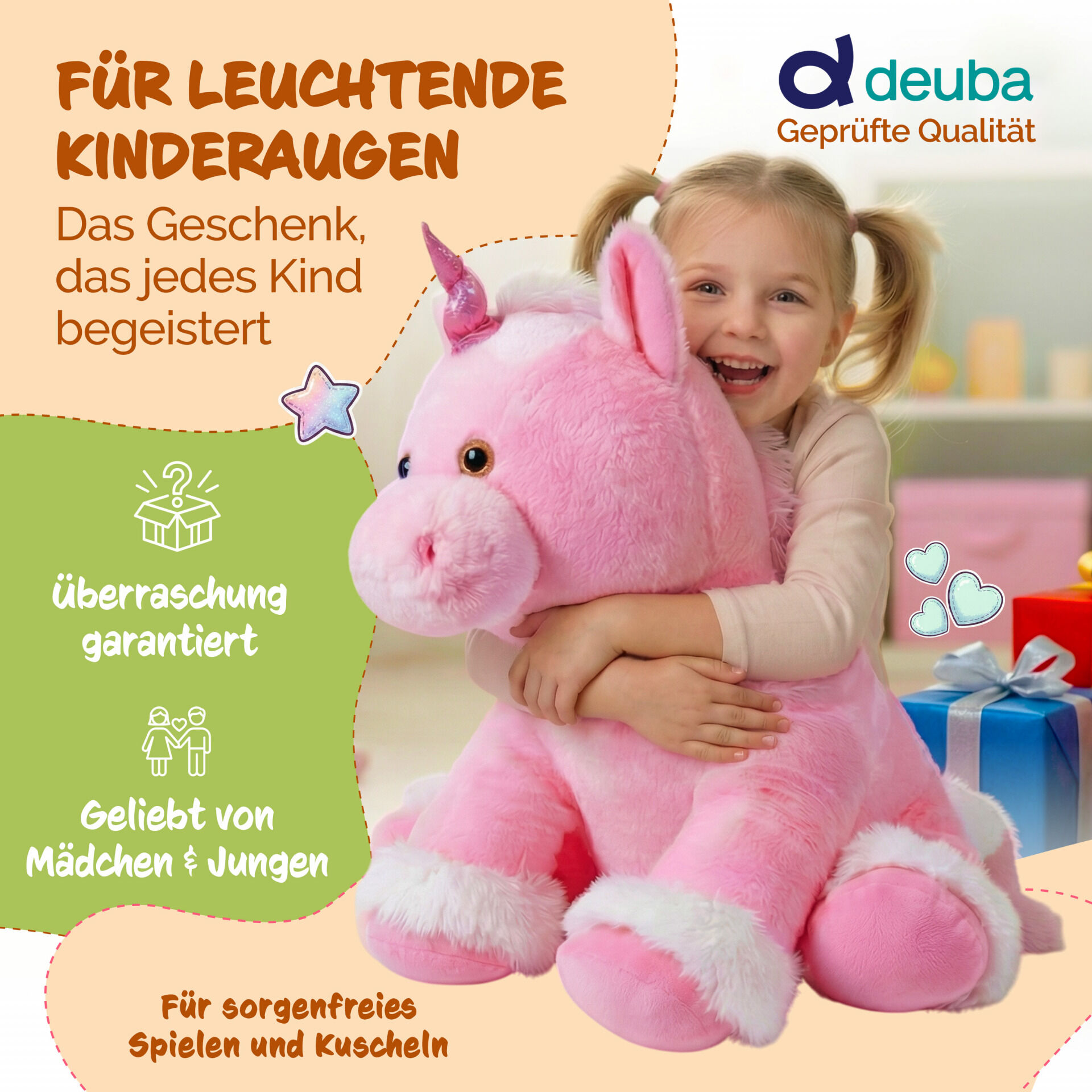 Kuscheltier Einhorn 72cm