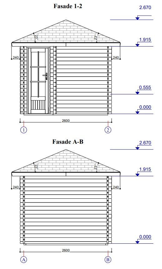 5 Eck Gartenhaus Norwegen 26