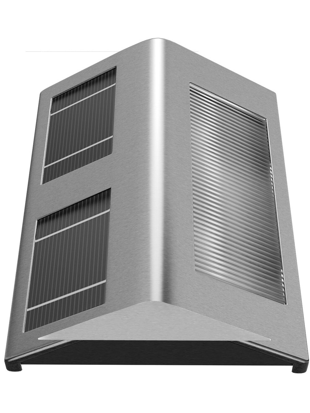 LED Solar Wandleuchte Edelstahl IP65