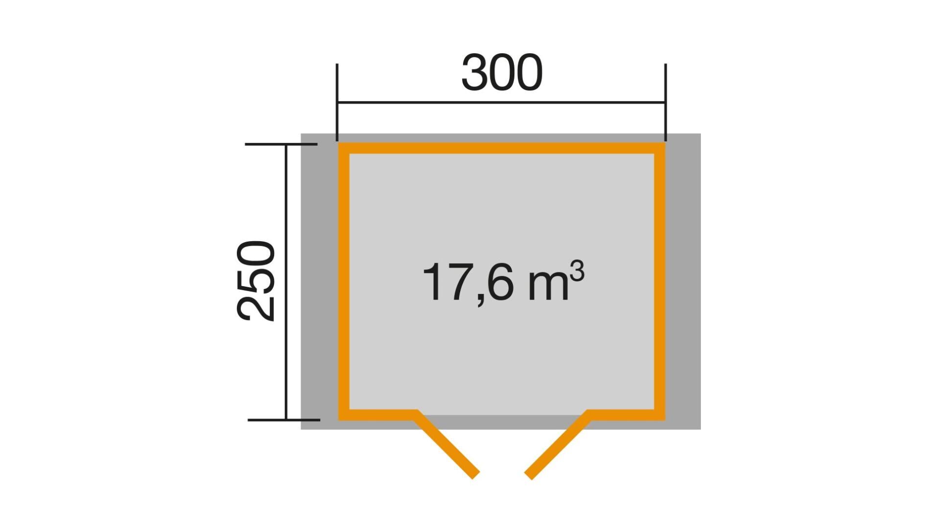 weka Gartenhaus Premium28 DT 3,8x2,8m