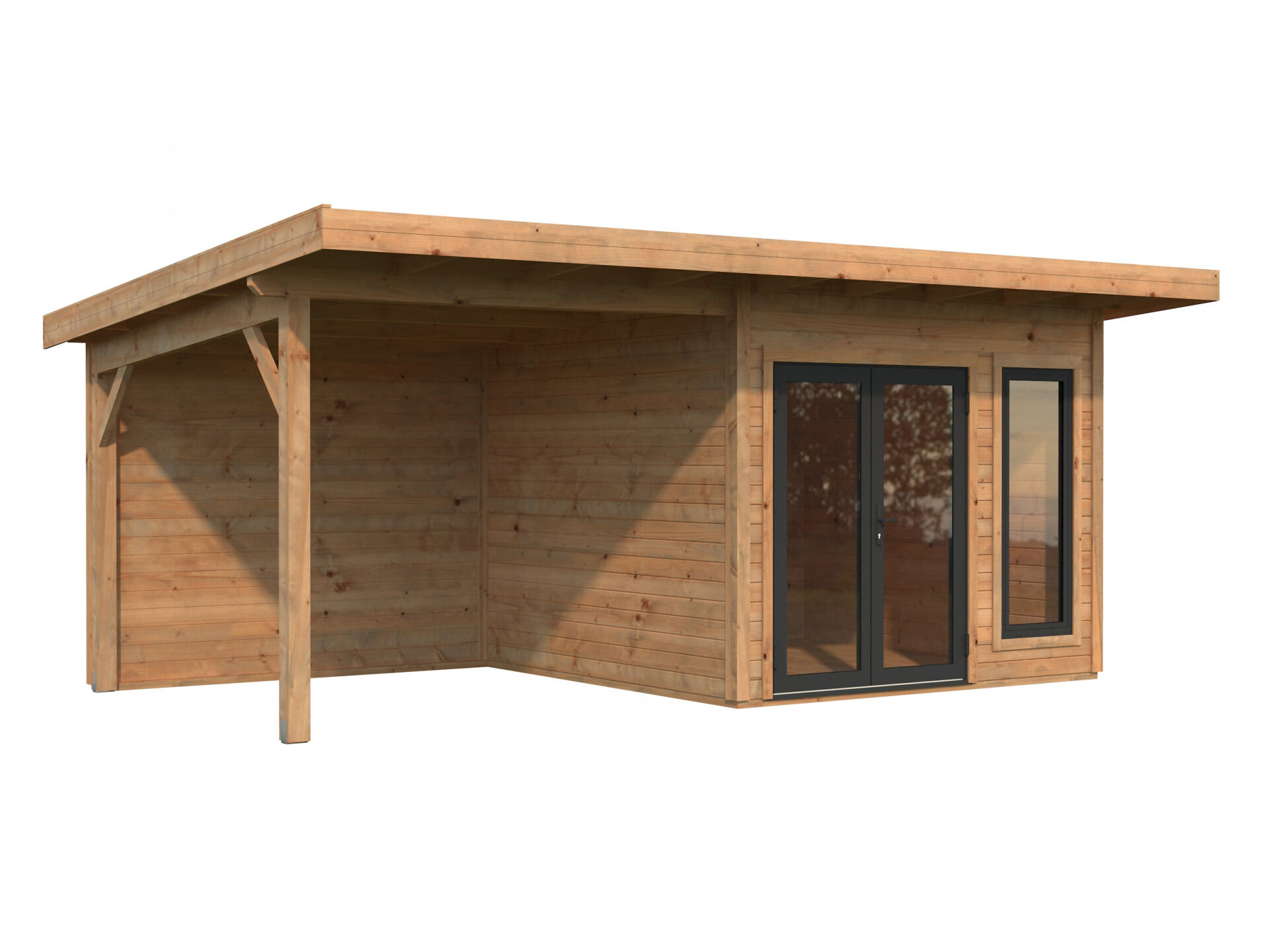 Palmako Pultdach Gartenhaus Aurelia 8,4+7,9 m²