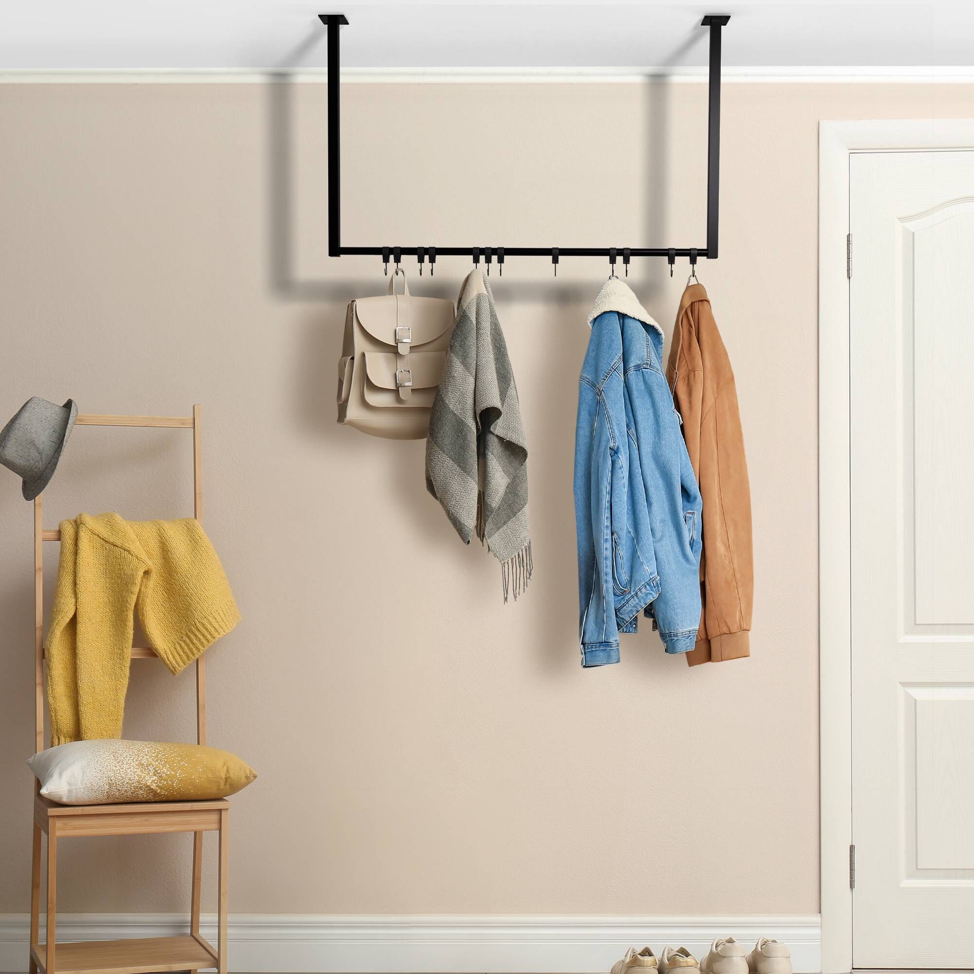 Kleiderstange Fenton 100x60 cm 12er, schwarz