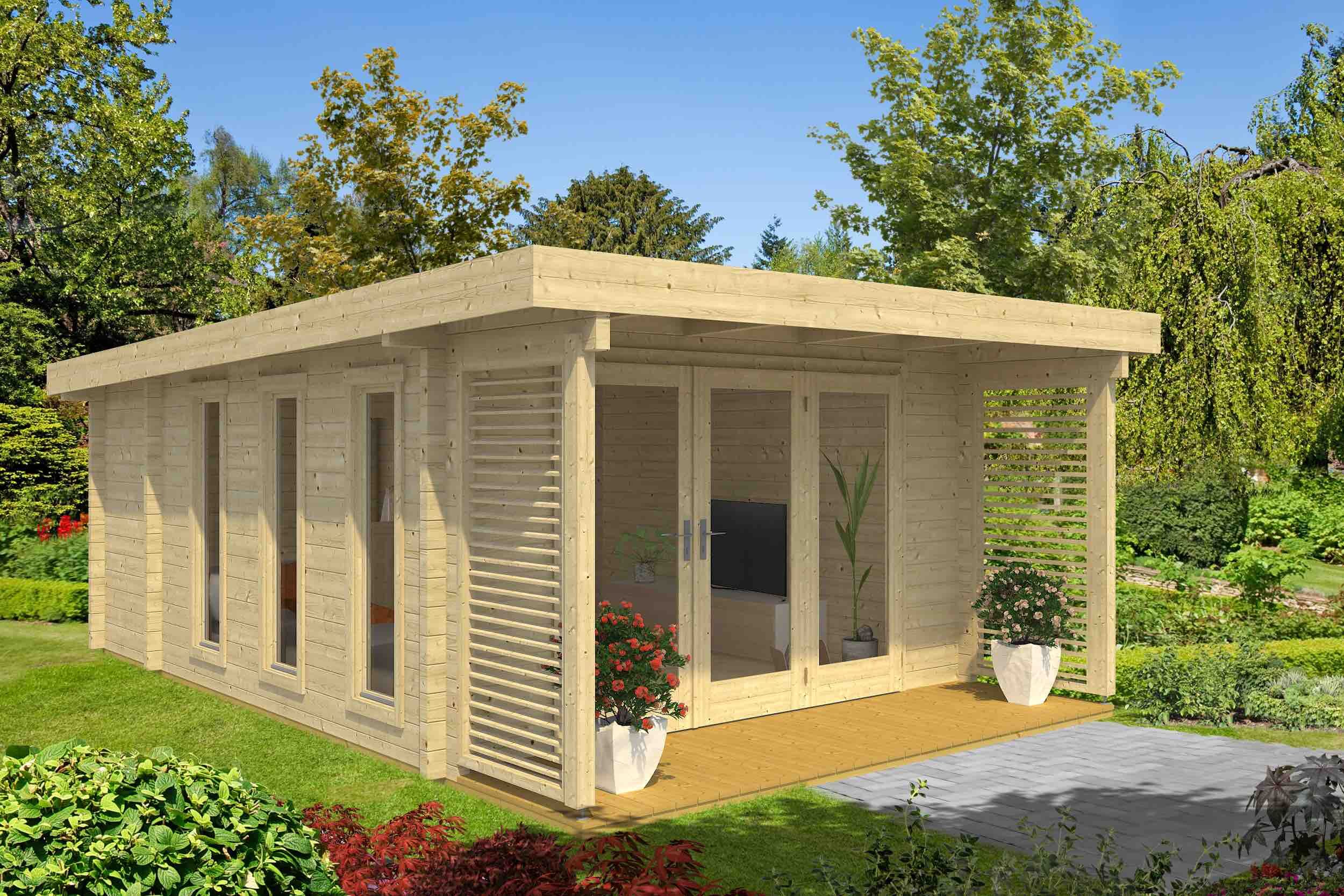 Lasita Maja Wochenendhaus Exeter 1, Dachrinne Zink