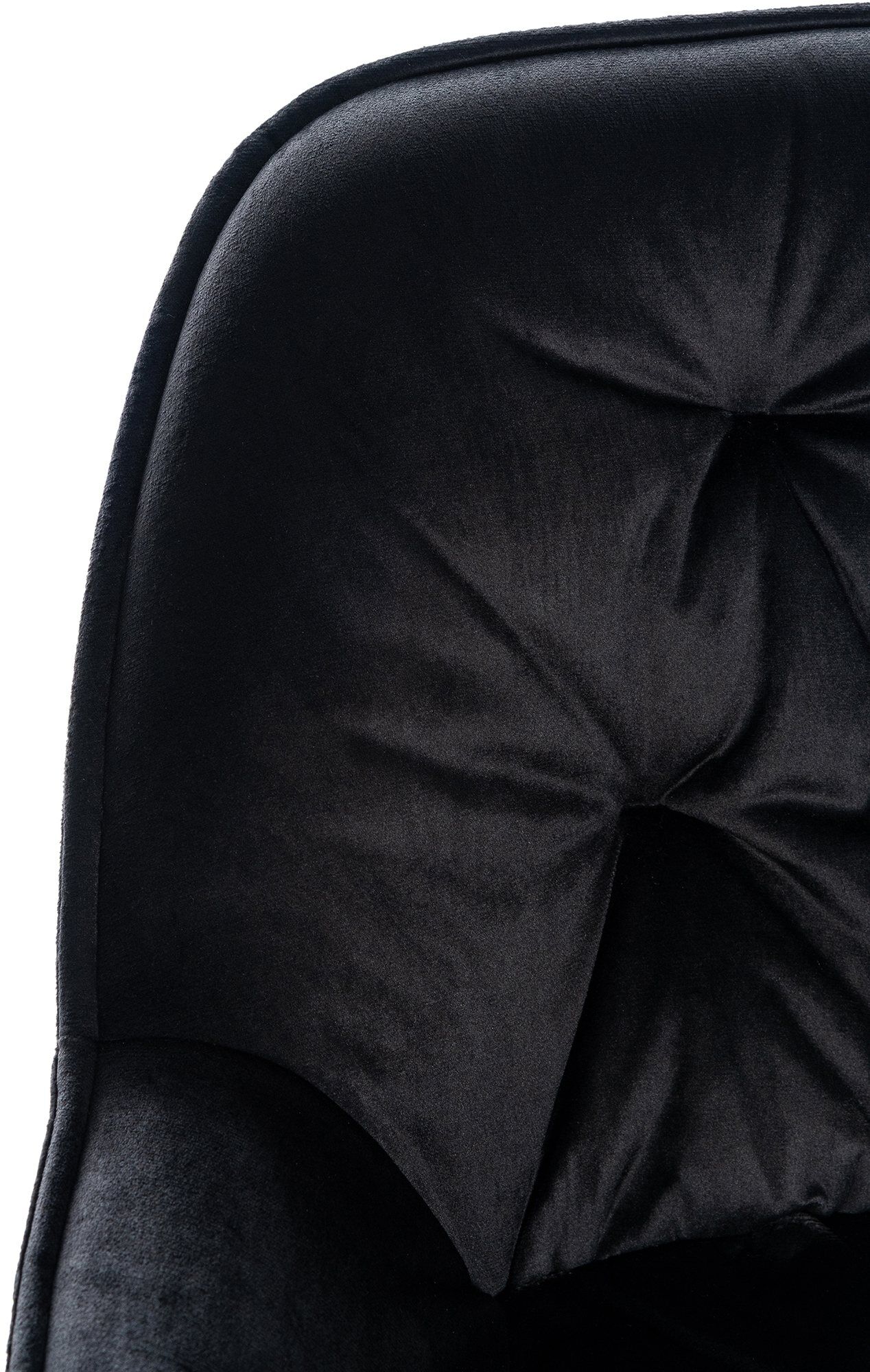 Barhocker Gibson Samt, schwarz