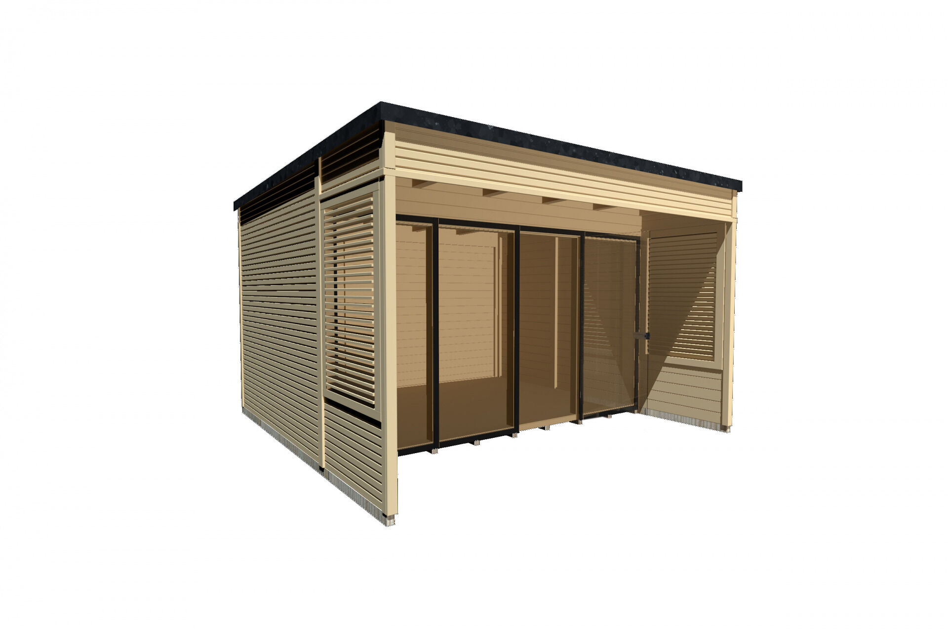 weka Design-Gartenhaus Cubilis 2.0 3,9x3,9m