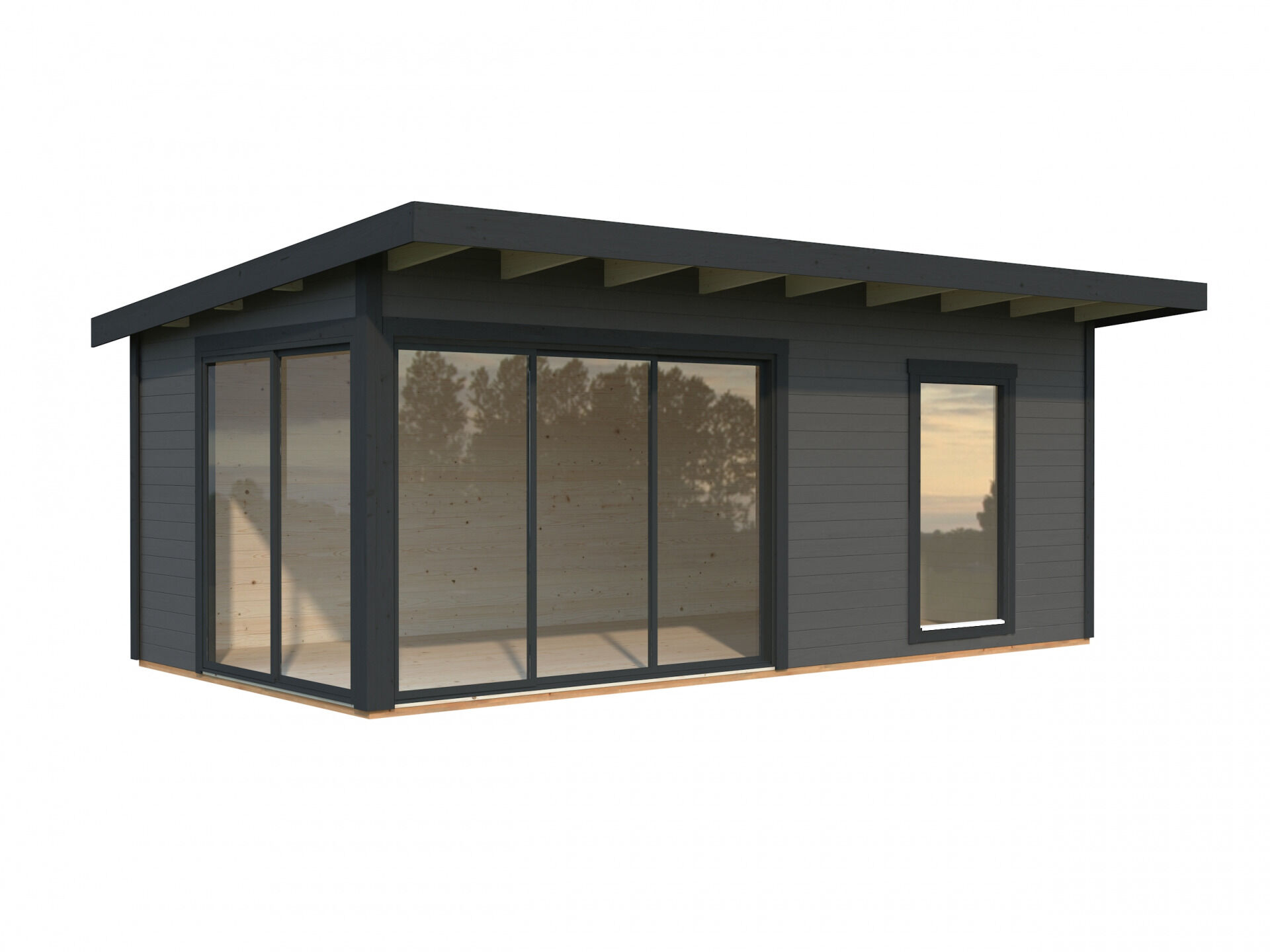Palmako Pultdach Gartenhaus Andrea 17,1 m² Slide