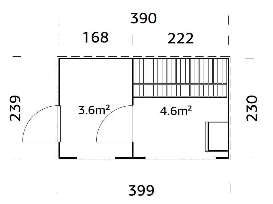 Palmako Saunahaus Grace Sauna 8,2 m2