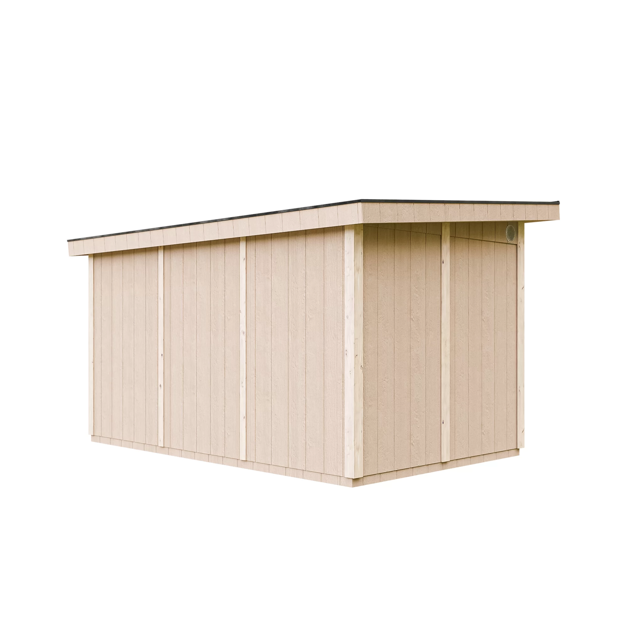 Pultdach Gartenhaus Norge 6 mit LP® SmartSide® M904 – 368 x 236 cm – 9 m2