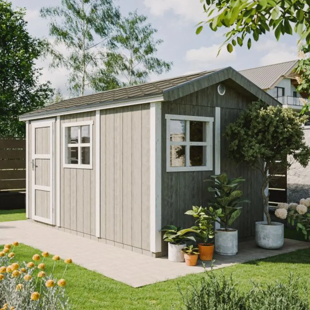 Gartenhaus Polly 2 mit LP® SmartSide® M914 – 236 x 368 cm – 9 m2