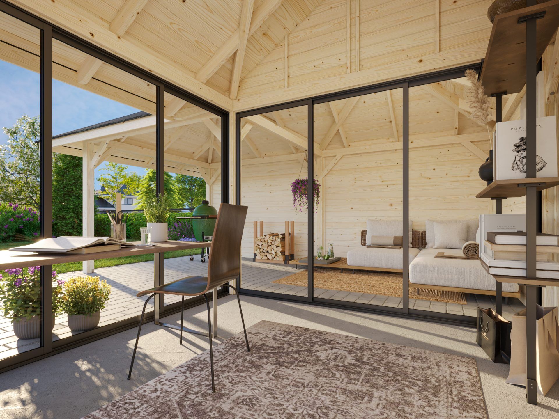 Palmako Pavillon Bianca 24,9 m2 Set 212 Slide