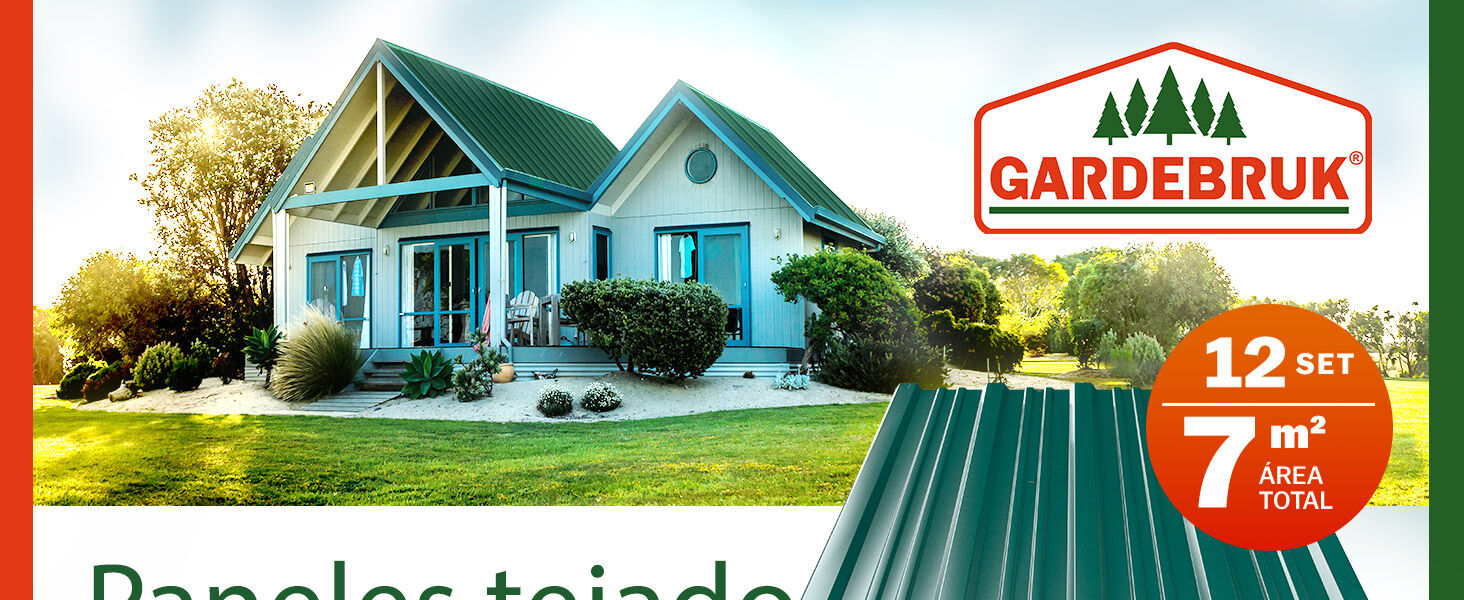 Trapezblech 12er-Set Grün 129x46cm gelocht