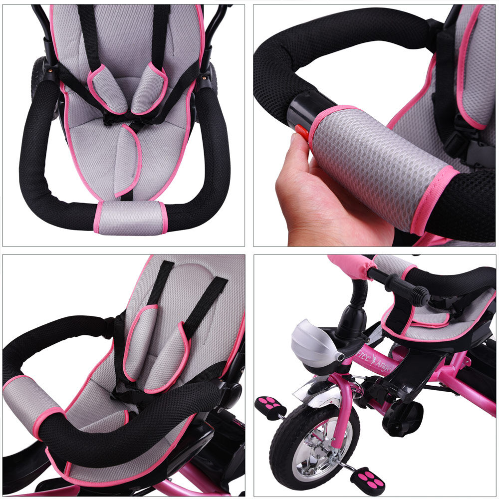 Multifunktionales Kinderdreirad Pink
