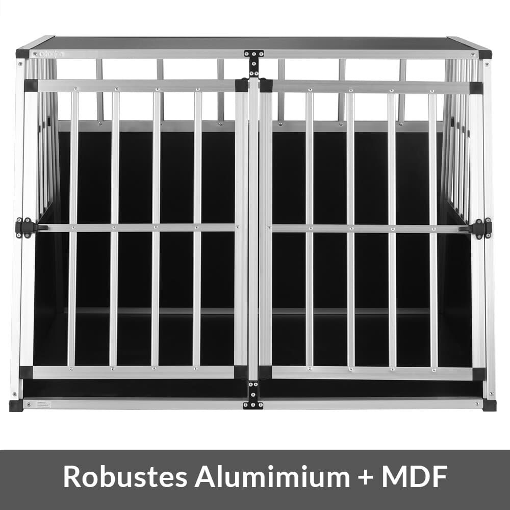 Hundetransportbox XXL 97x90x70cm Alu