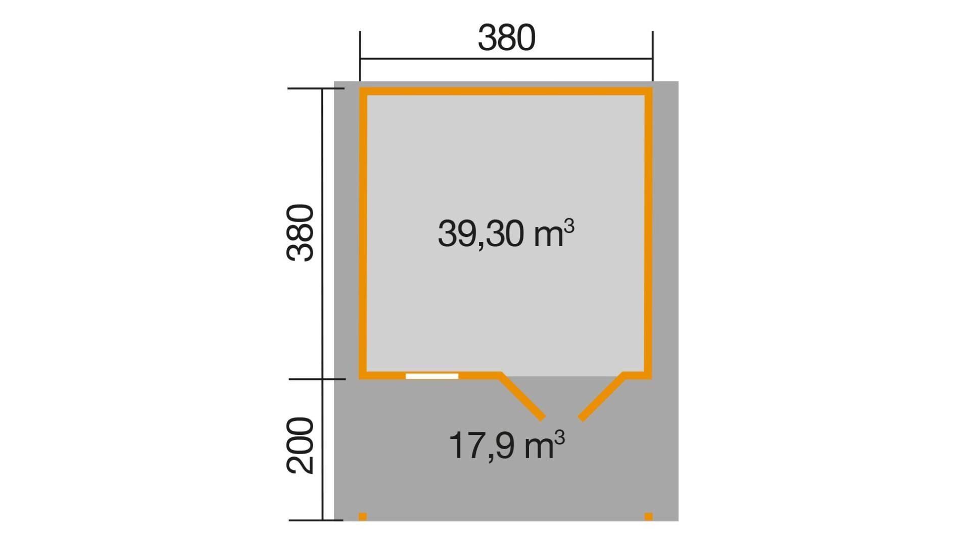 weka Gartenhaus 111 A 4,6x5,9m