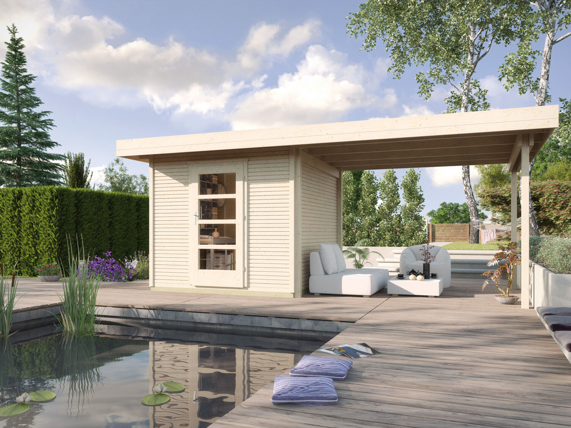 weka Design-Gartenhaus wekaLine 172 B 6,3x3,8m