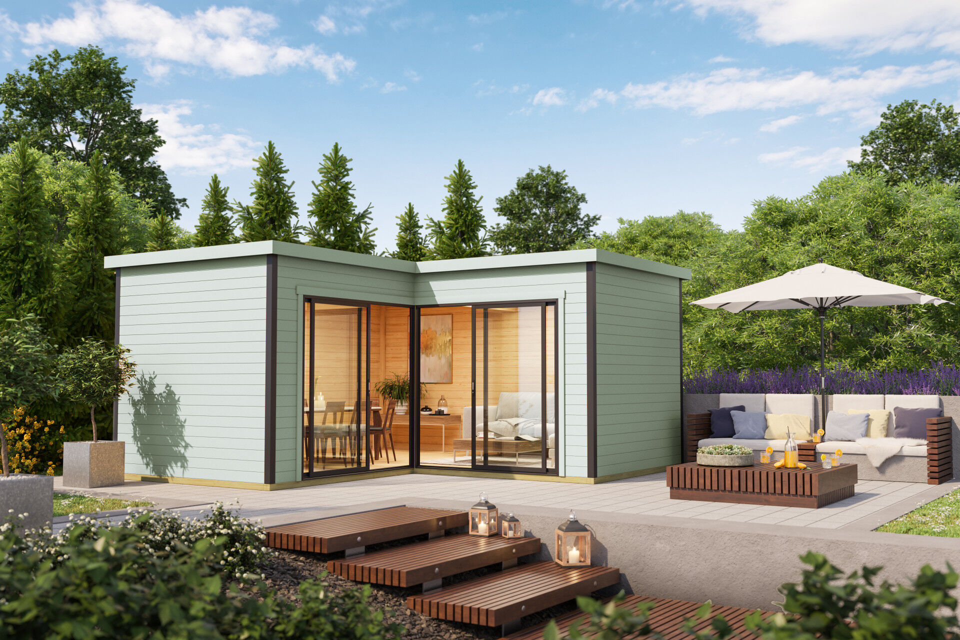 Lasita Maja Gartenhaus Domeo 6