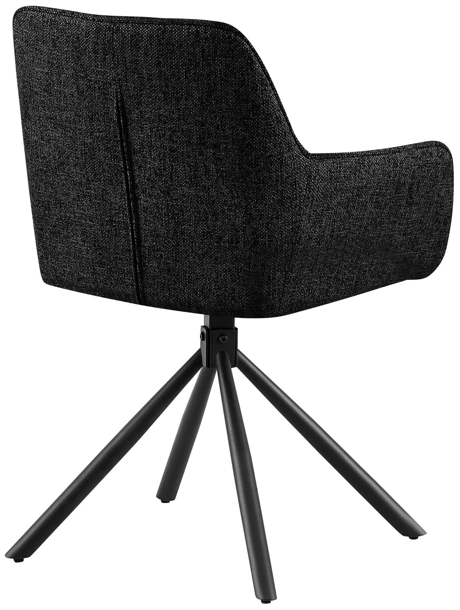 Stuhl Tipton Stoff, schwarz