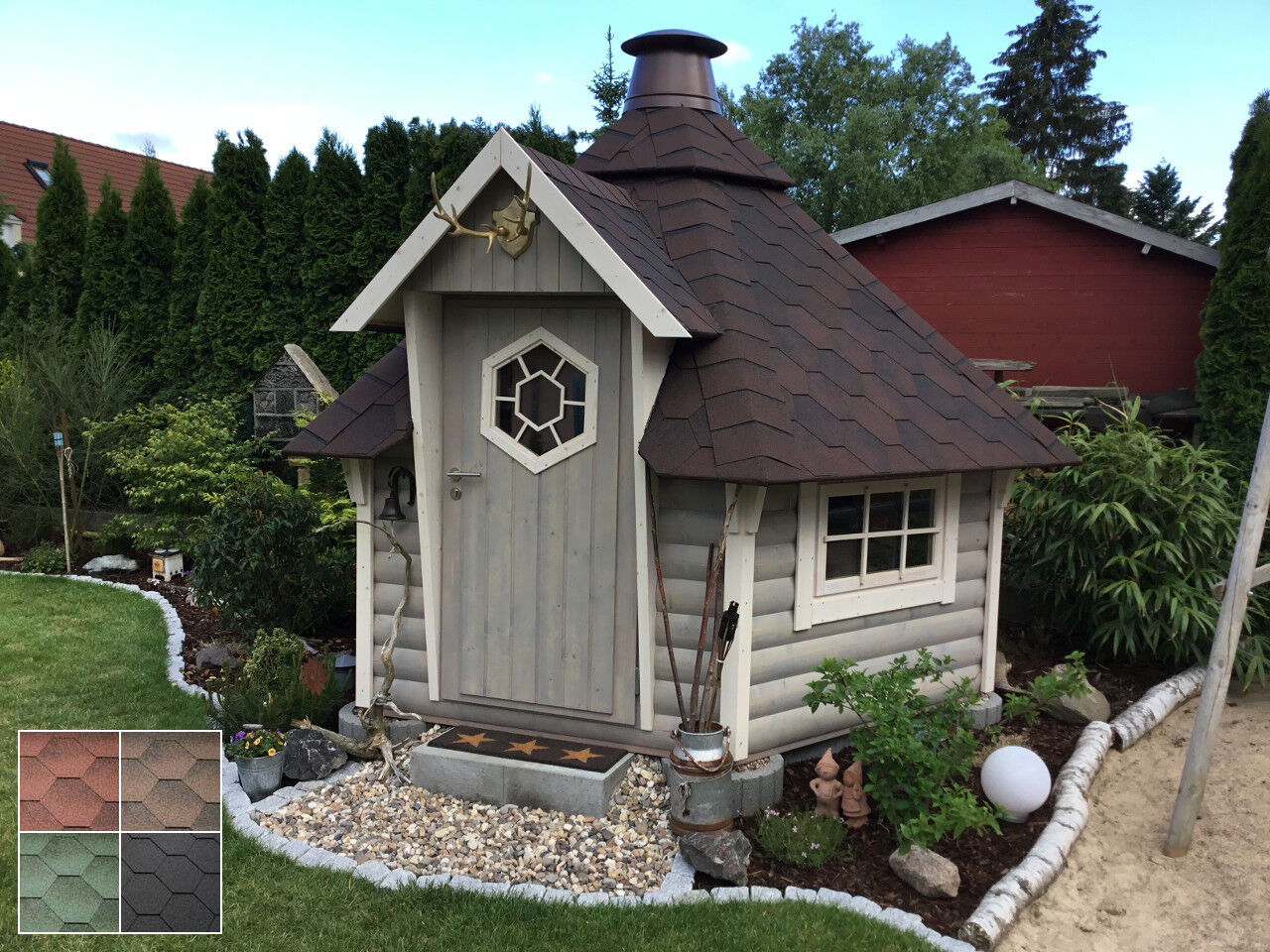 Grillkota Finnland 7 braunes Dach