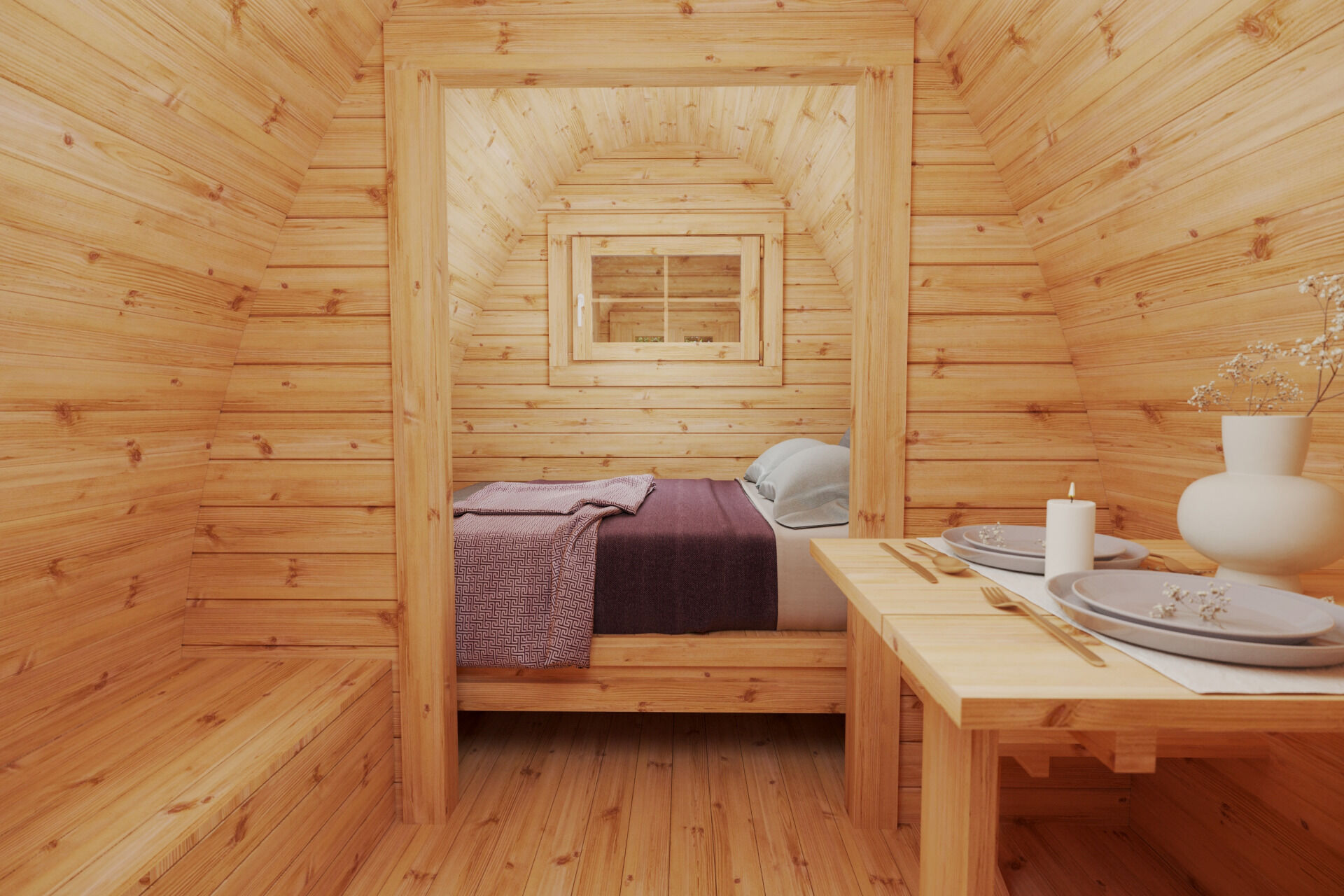 Camping Pod Helsinki 240x400, montiert