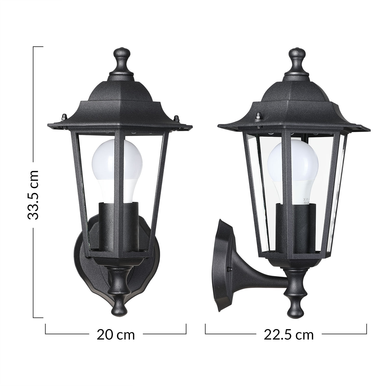 Wandleuchte Krysante Edelstahl