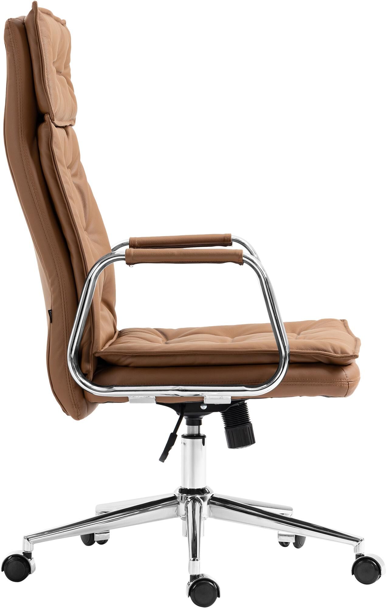 Bürostuhl Sotira Echtleder, hellbraun