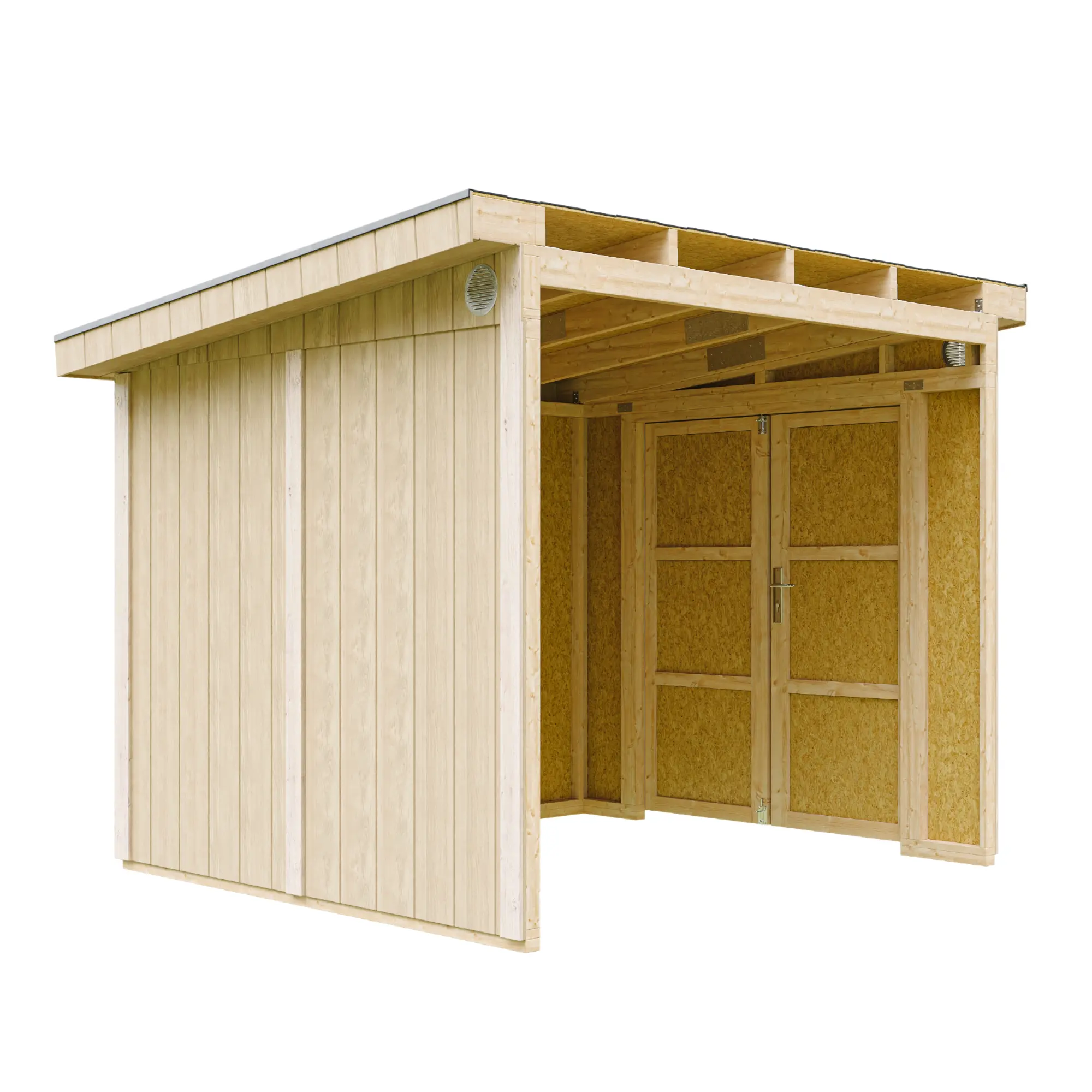 Pultdach Gartenhaus Norge 9 mit LP® SmartSide® M938B – 236 x 250 cm – 6 m2