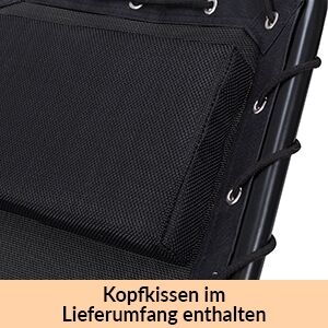 Relaxliege Eve Anthrazit mit Schaukelfunktion