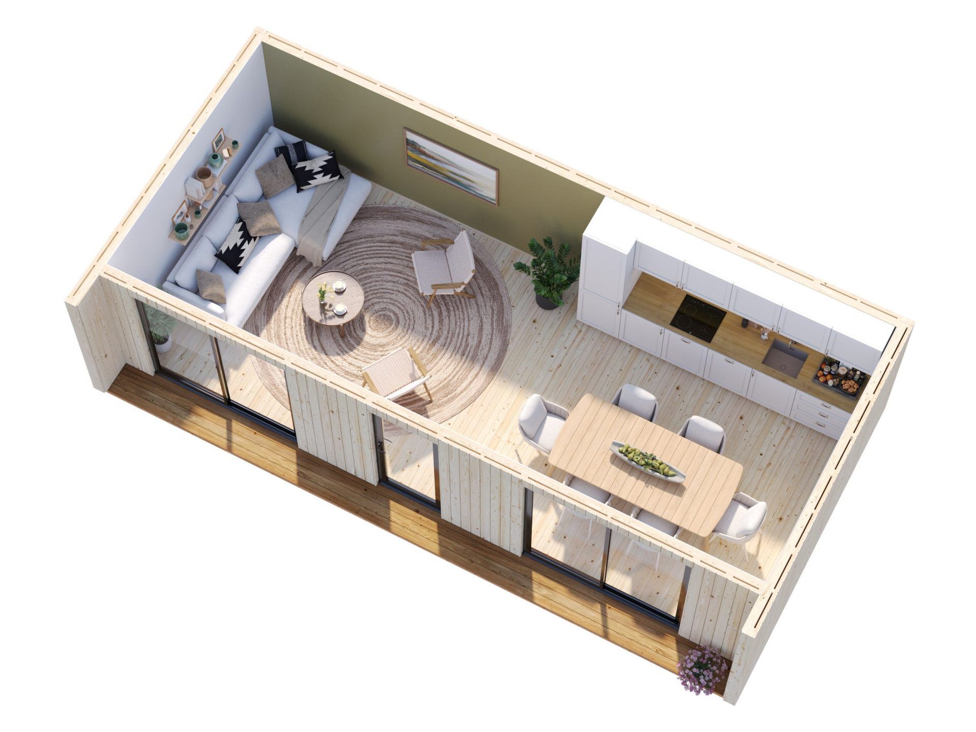 Palmako Tinyhaus Gartenhaus Rebekka 31,8 m²