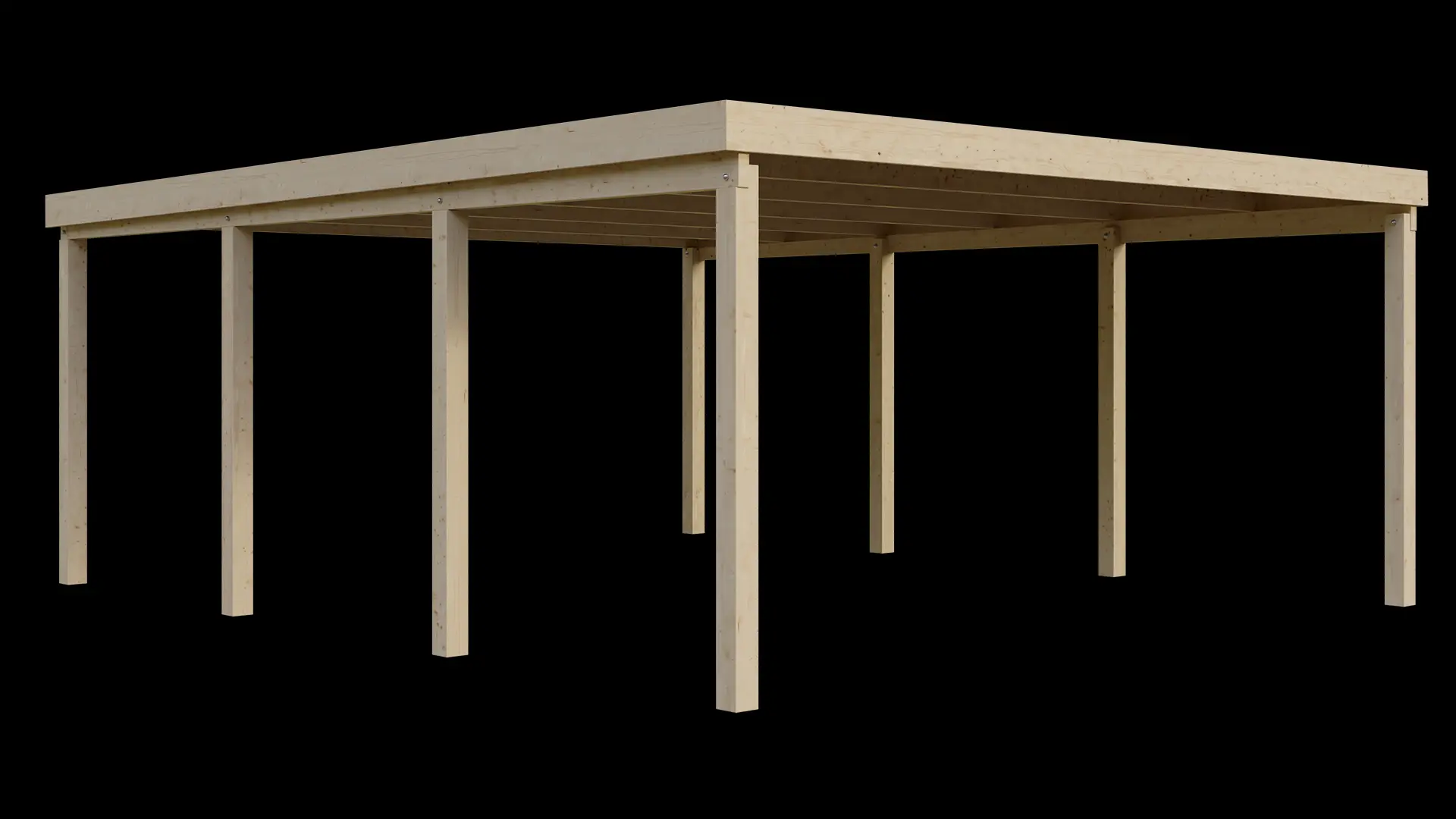 Carport VC 510x600 Fichte