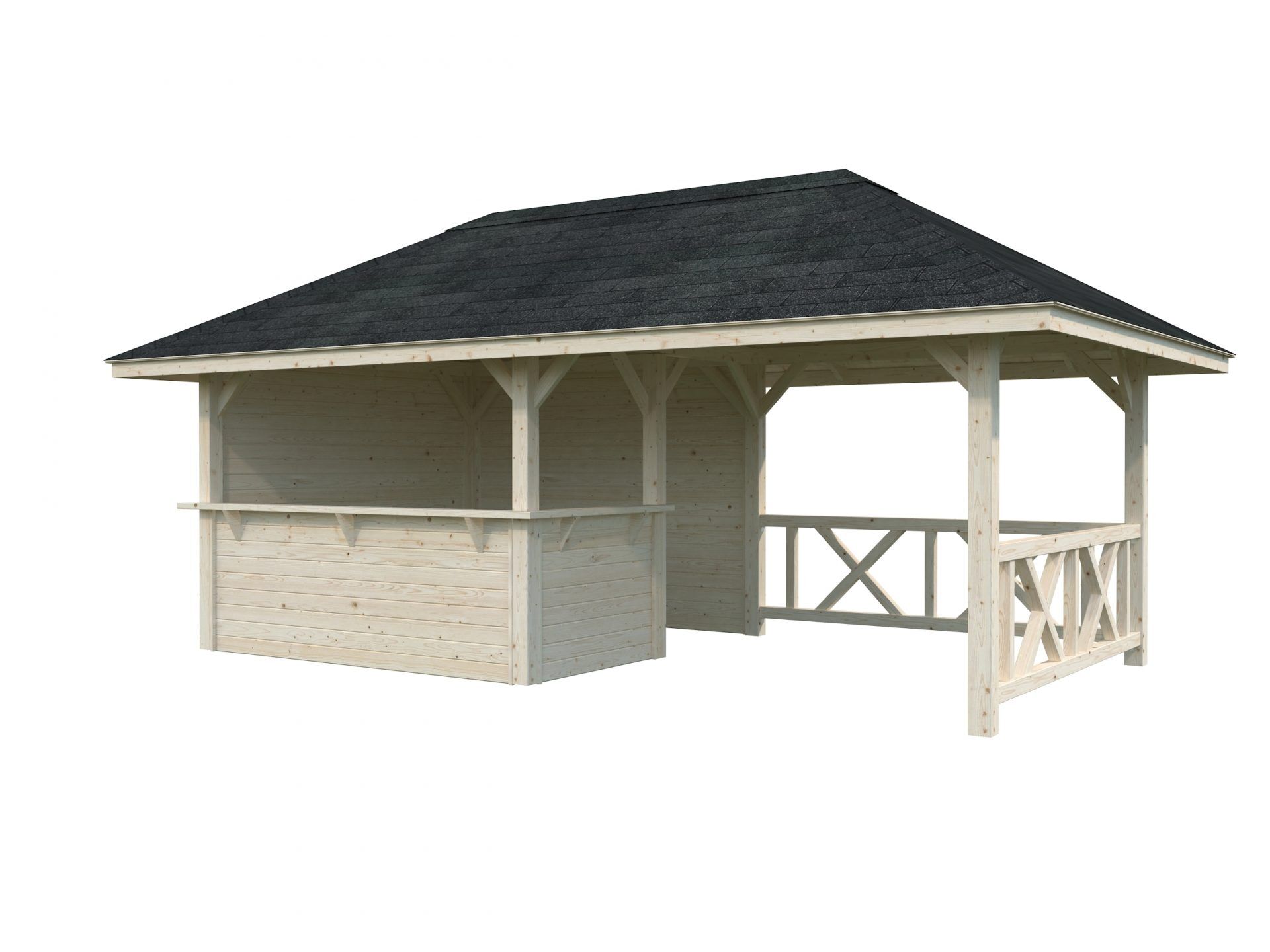 Palmako Pavillon Bianca 16,6 m2 Set 110