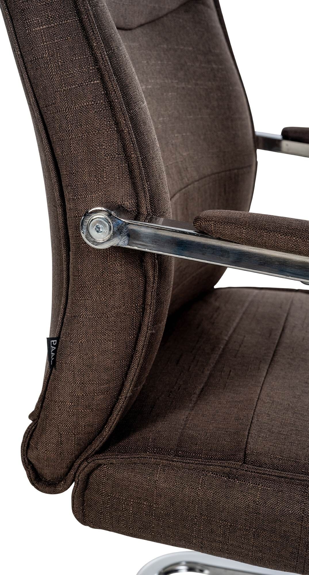 Besucherstuhl Hobart Stoff, braun