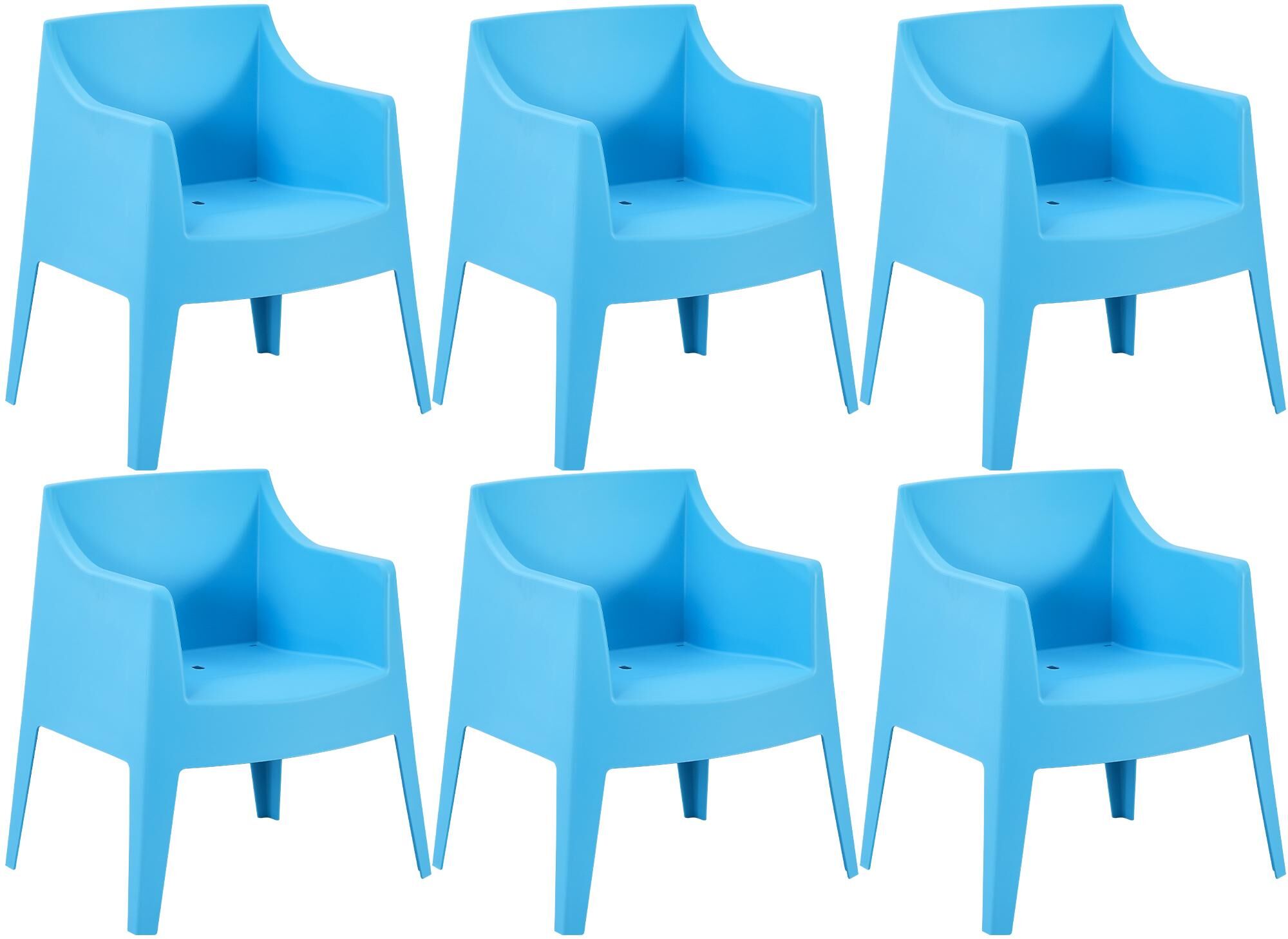 6er Set Stühle Bartal, blau