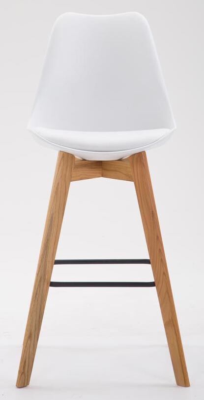 2er Set Barhocker Metz Kunststoff natura, weiß