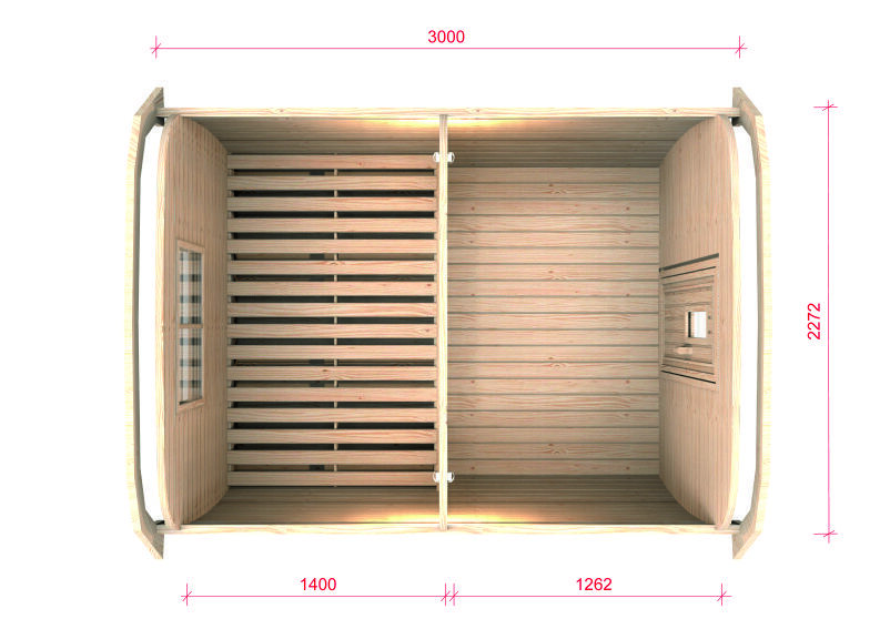 Camping Bus Tromso 230x300, Montiert