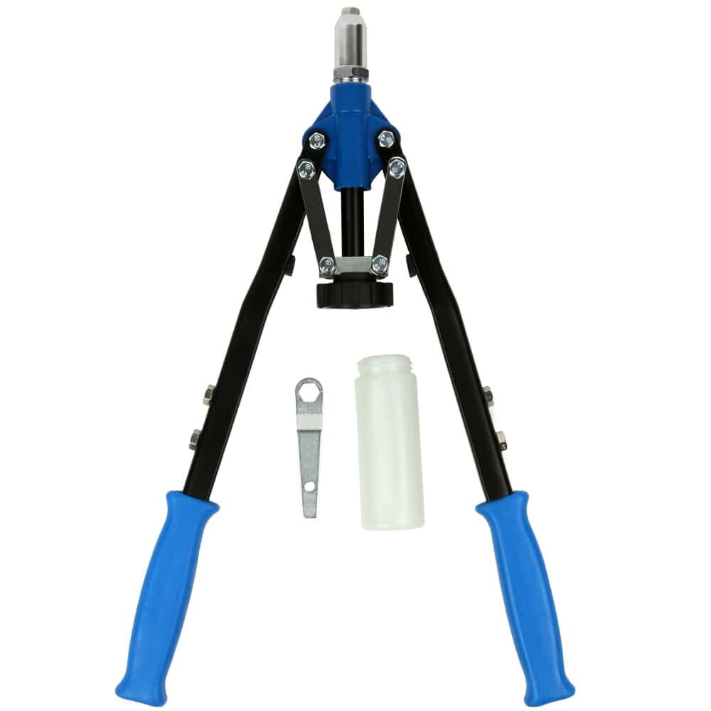 Nietzange mit 5 Mundstücken