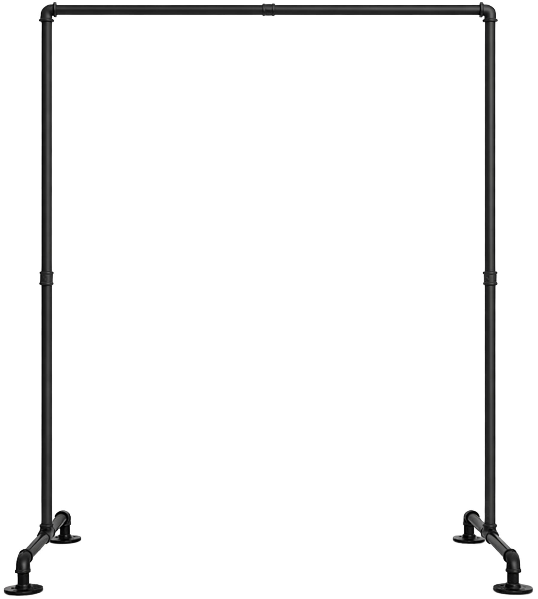 Kleiderständer Jersey 55x120x150, schwarz