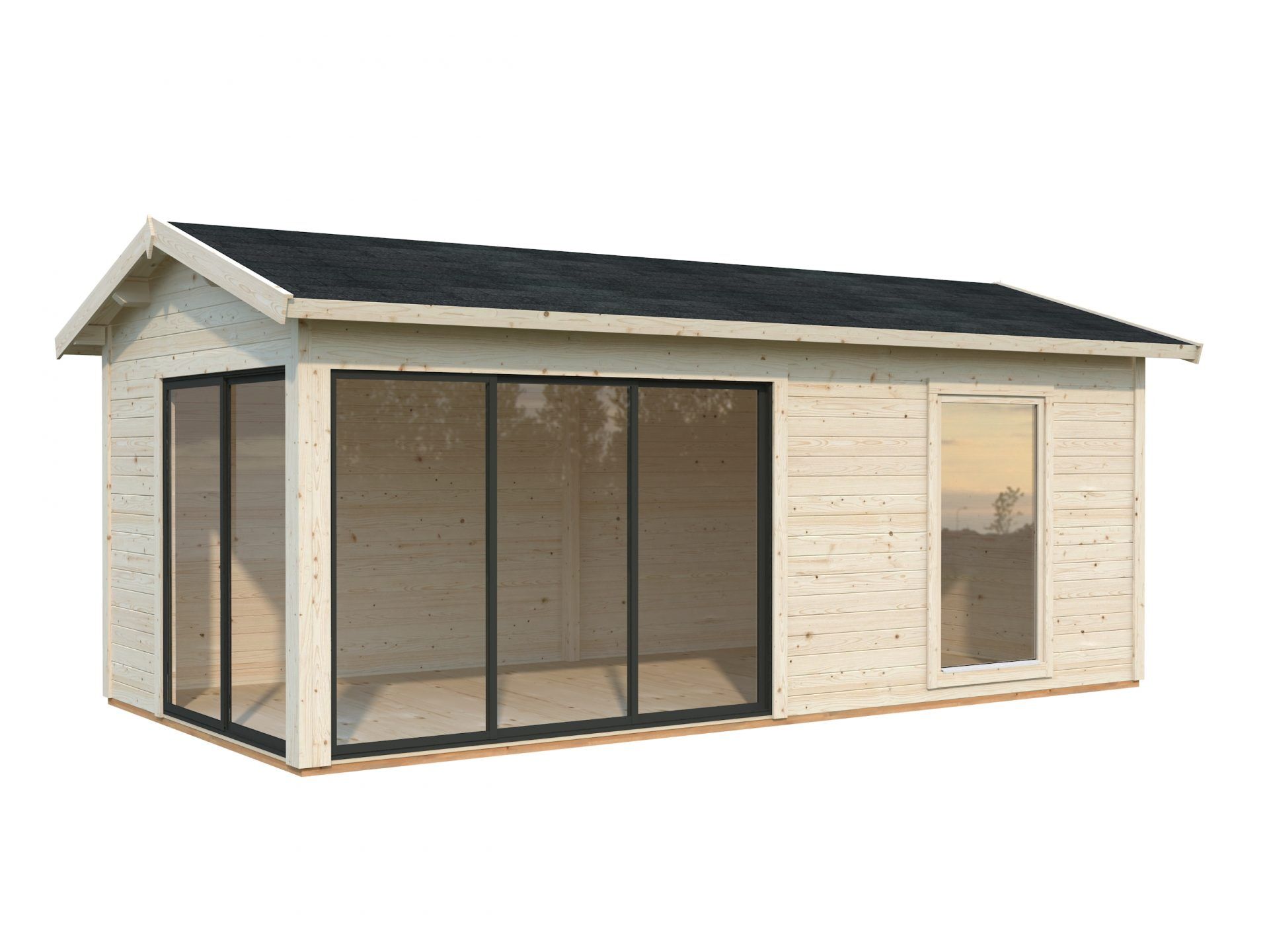 Palmako Gartenhaus Amanda 17,1 m² Slide Plus