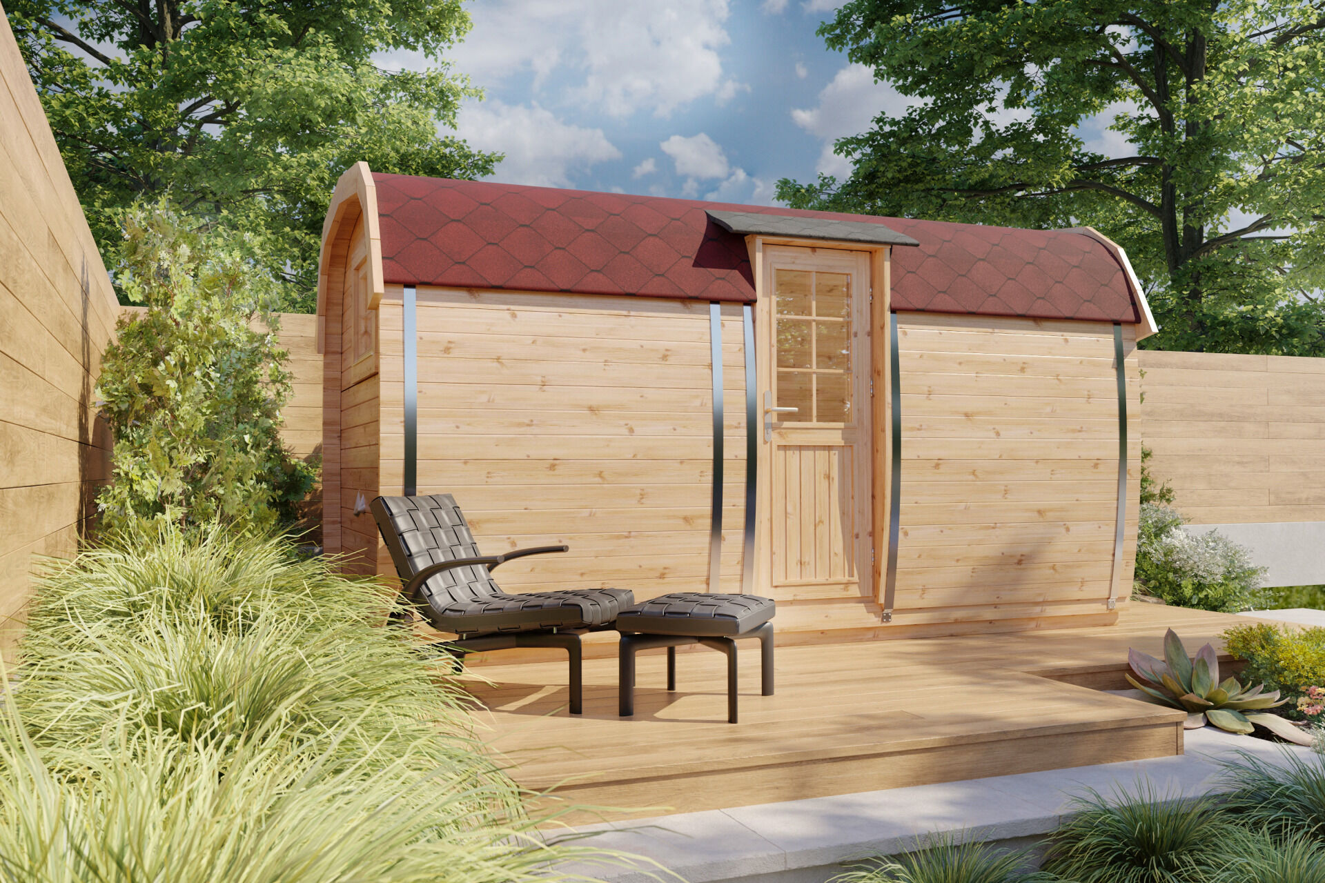 Tinyhaus Camping Bus Tromso 230x400, montiert