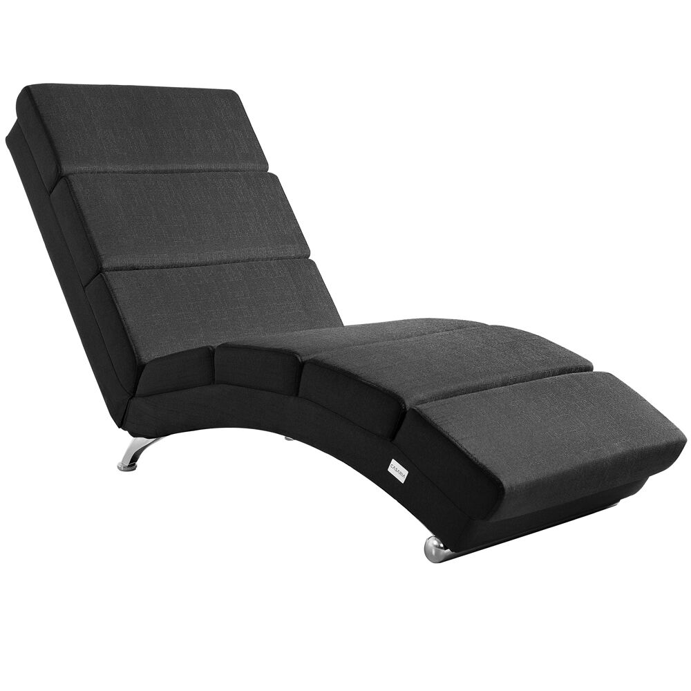 Relaxliege London Anthrazit Webstoff