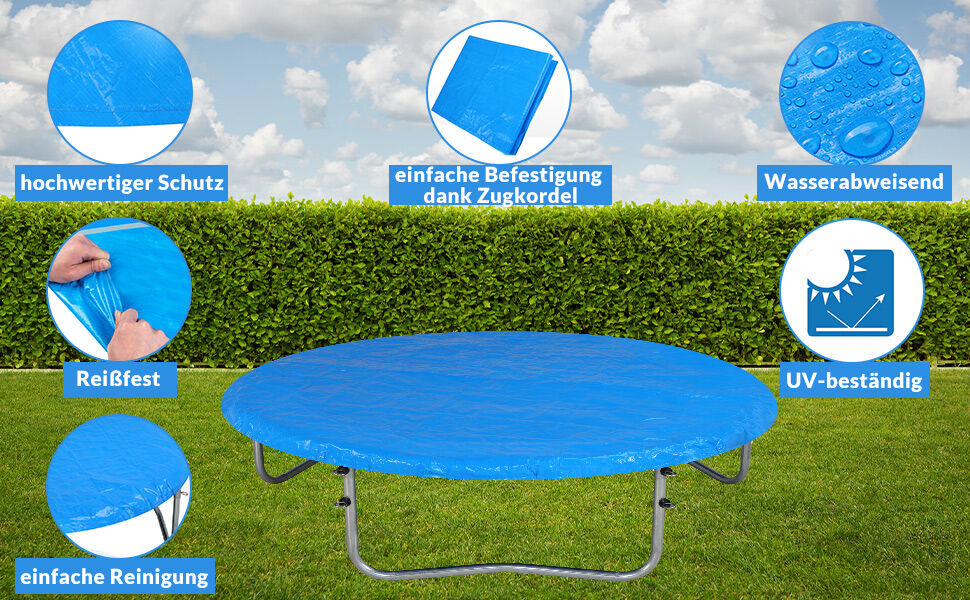 Abdeckung Trampolin Blau Ø305cm