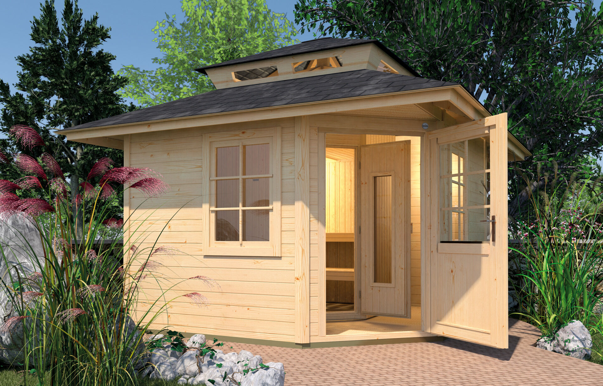 weka Saunahaus 28 mm KURIKKA