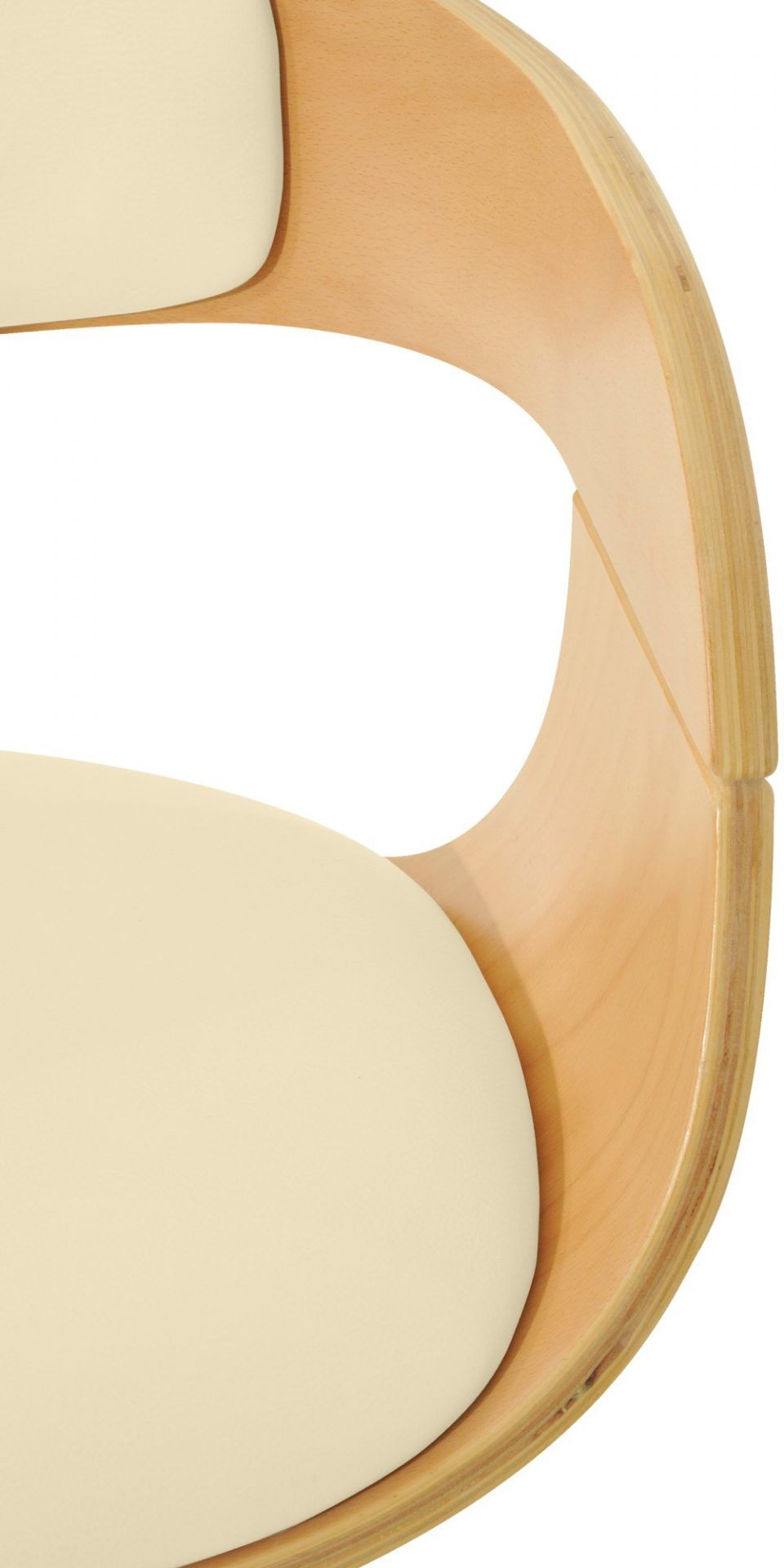 Barhocker Kingston C, natura/creme