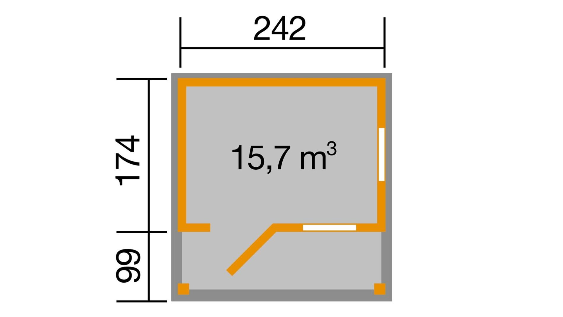 weka Gartenhaus 820 - 2,9x3,3m