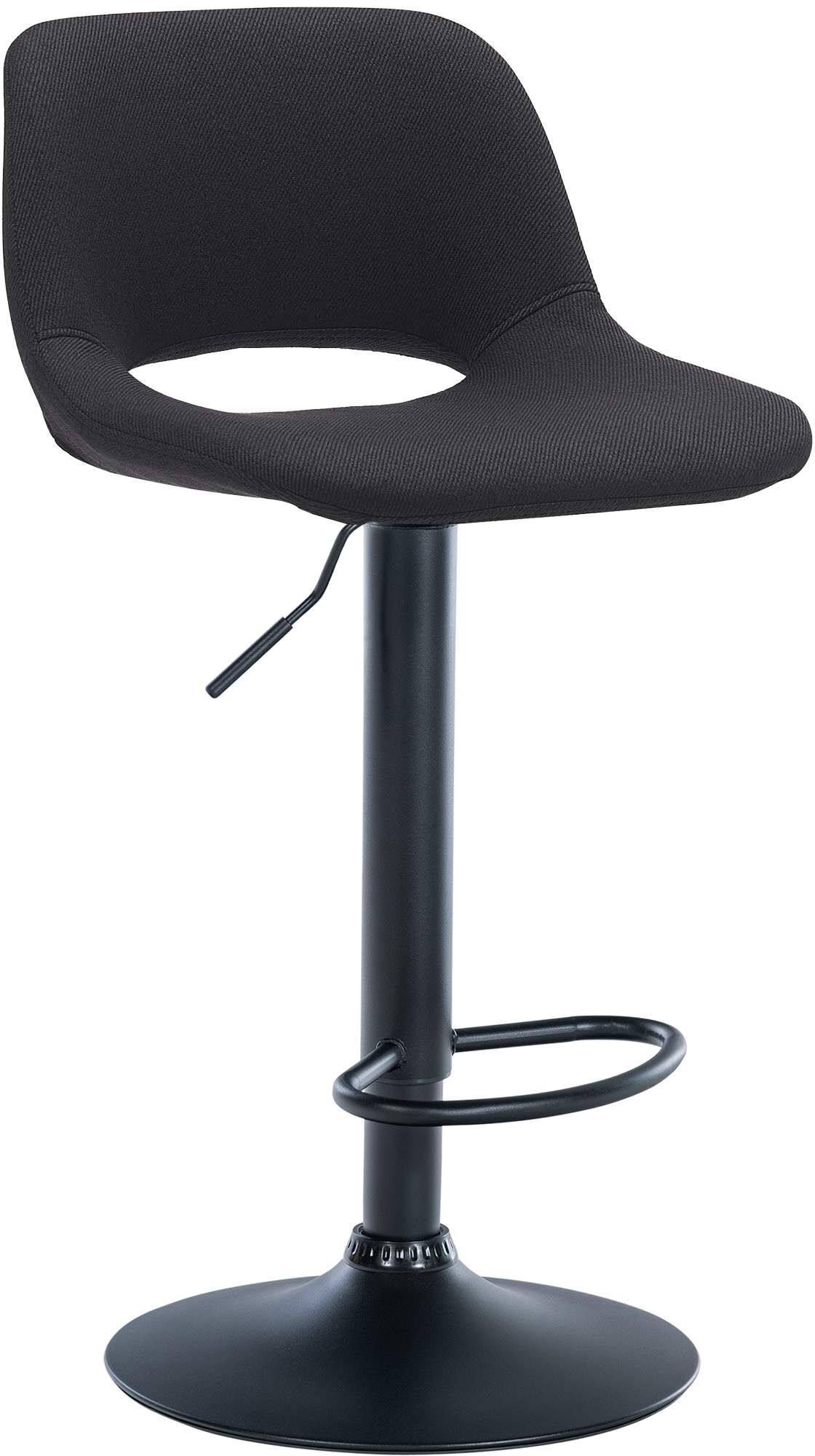 Barhocker Camden Stoff schwarz, schwarz