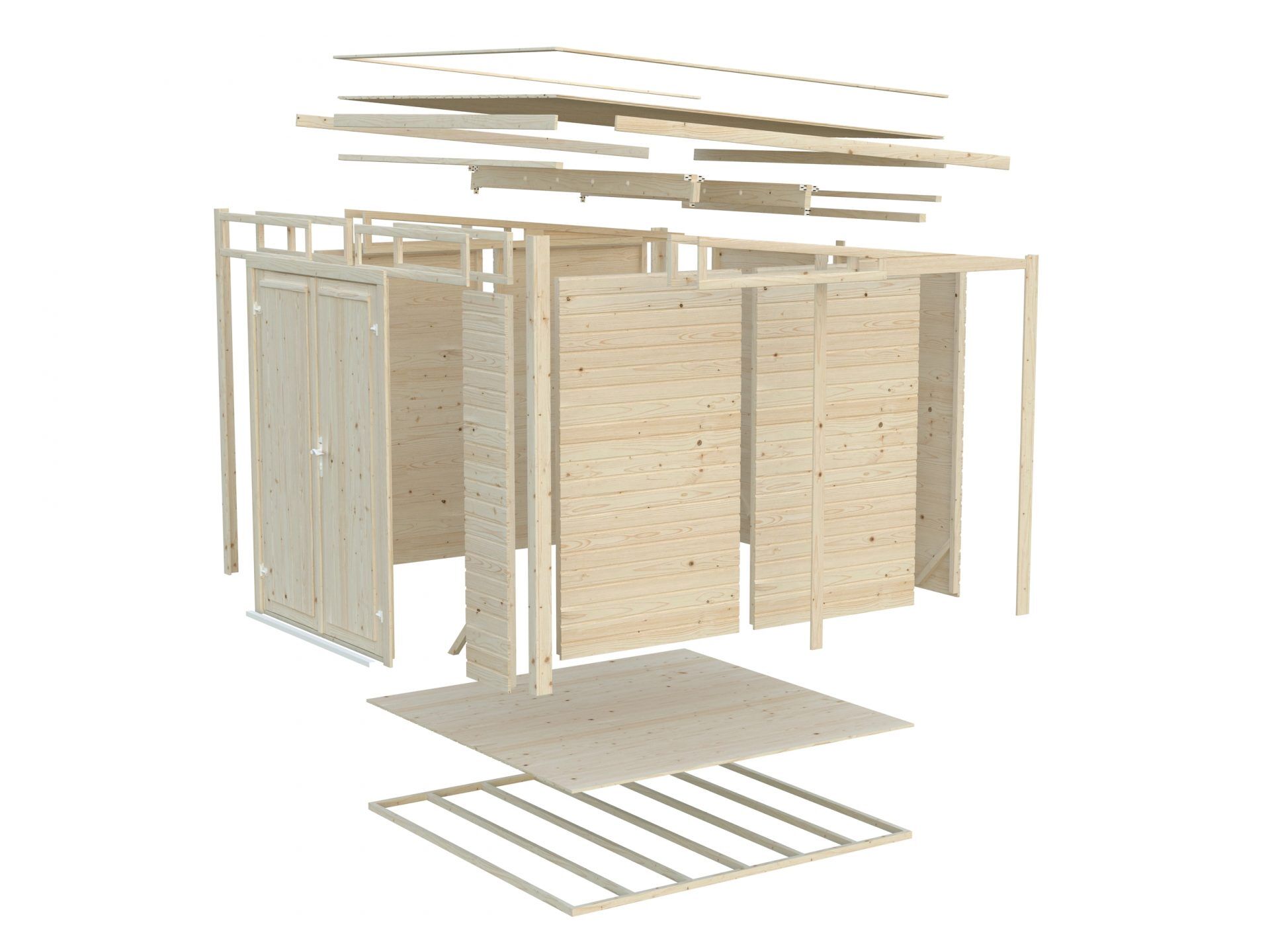 Palmako Pultdach Gerätehaus Elias 4,9 m²